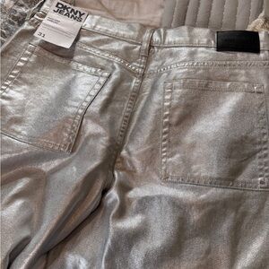 DKNY Shimmering Silver Pants